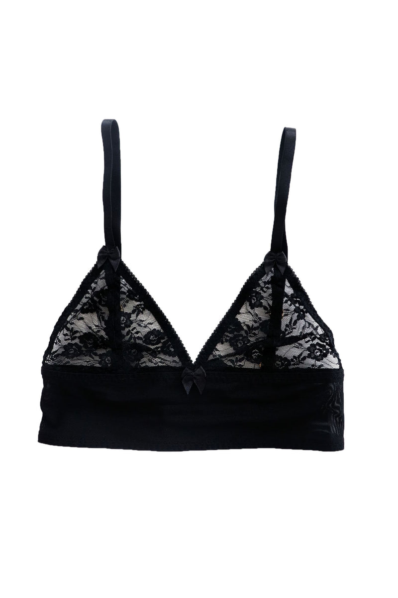 IMPERFECT VERA BLACK LACE LONGLINE